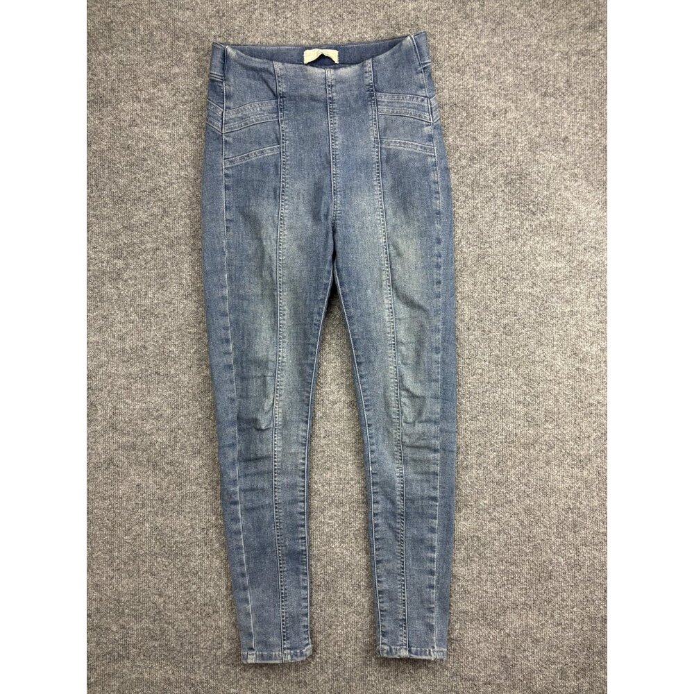 We The Free Denim Leggings Womens 26 Blue High Rise‎ Jegging Pants Stretch